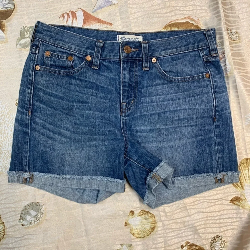 Madewell high rise denim shorts